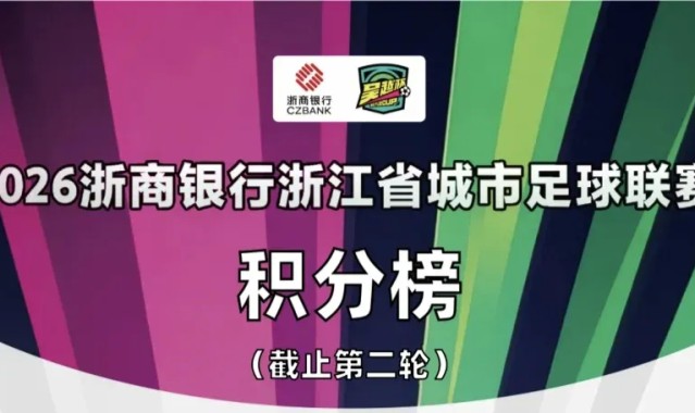 爱游戏官网-浙超积分榜：温州队全胜领跑，宁波队、杭州队位居二、三名